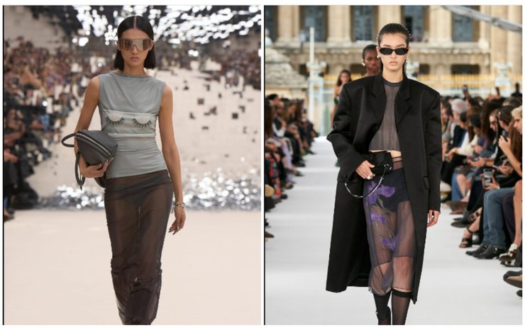 Прозрачные юбки и платья прозрачные