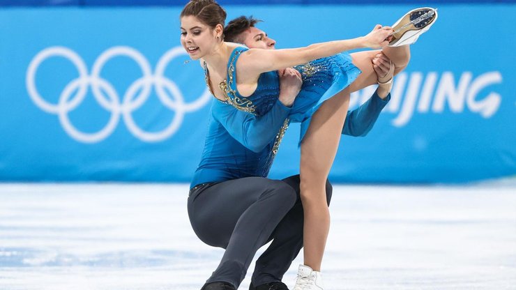 Анастасия Мишина, Александр Галлямов, Фигурное катание, падение, олимпиада-2022