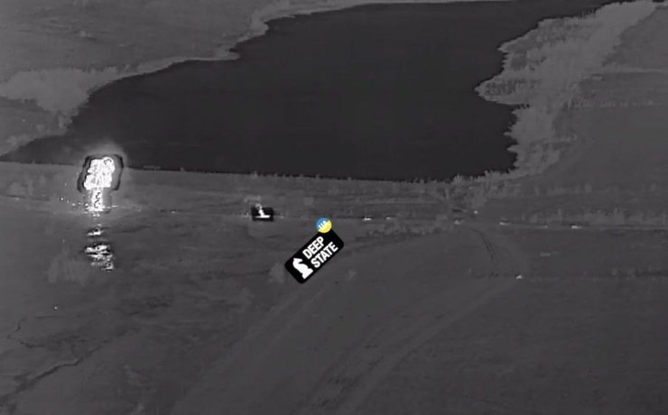 Колонна техники оккупантов