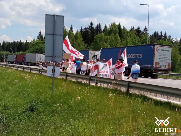 литва, беларусь, акция протеста