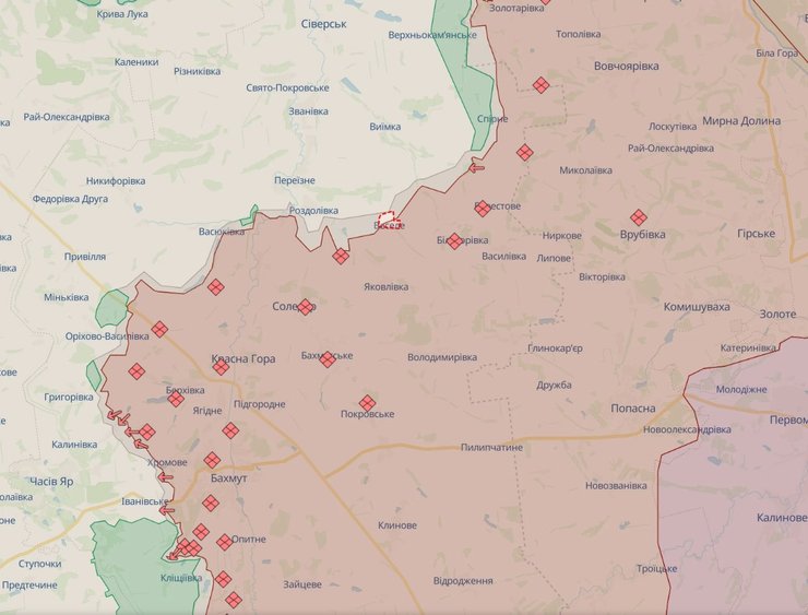 карта боїв в Україні