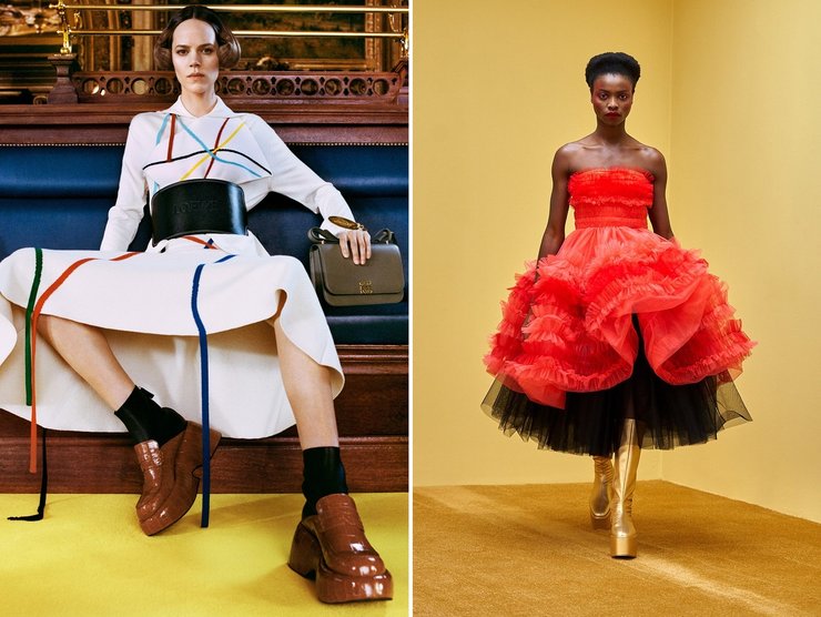 Тренды обуви, осень 2021, обувь на платформе