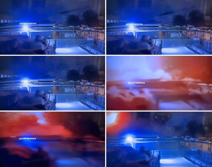 Набір важливих кадрів влучання по Воткінському заводу 20 січня