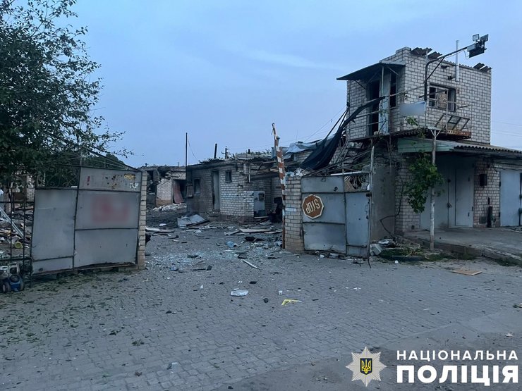 Последствия обстрела Херсонщины