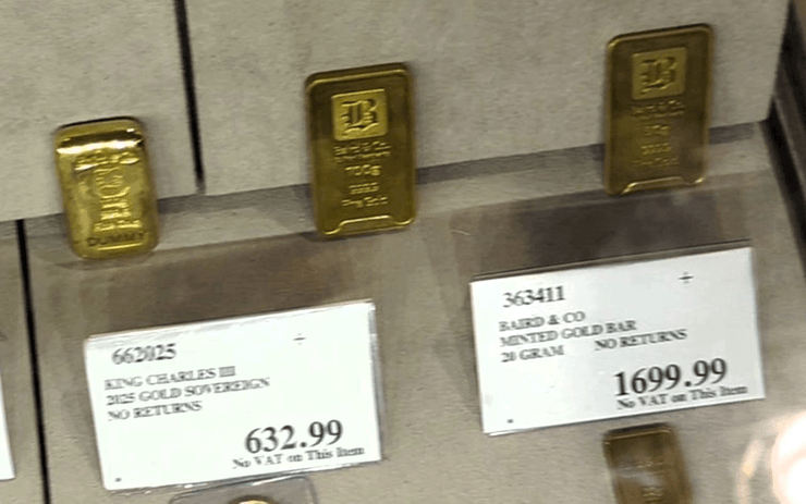 Costco, золоті злитки, золото, золотий злиток у магазині, ціна на золото, TikTok, купівля золота в супермаркеті, незвичайні товари, золоті злитки в продажу