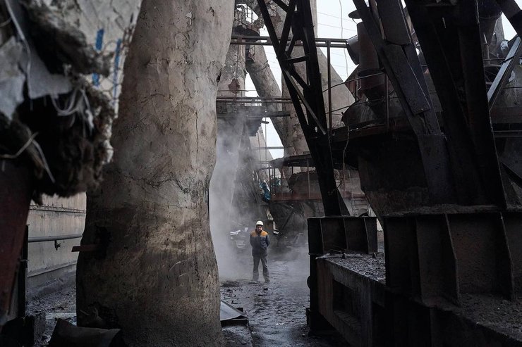 Руйнований енергетичний об'єкт у Одеській області