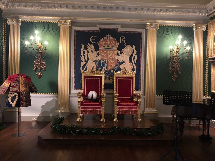 замок хиллсборо, ирландия, тронный зал