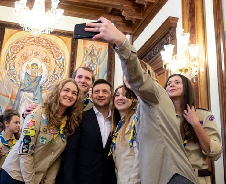 Zelensky with children