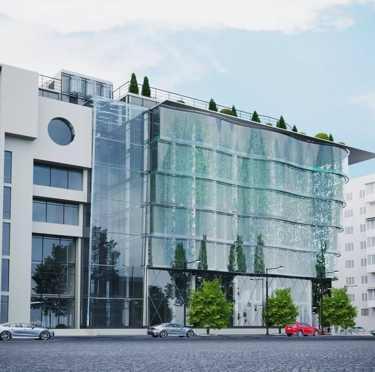 Цветы Украины, торговый центр, памятник постмодернизма