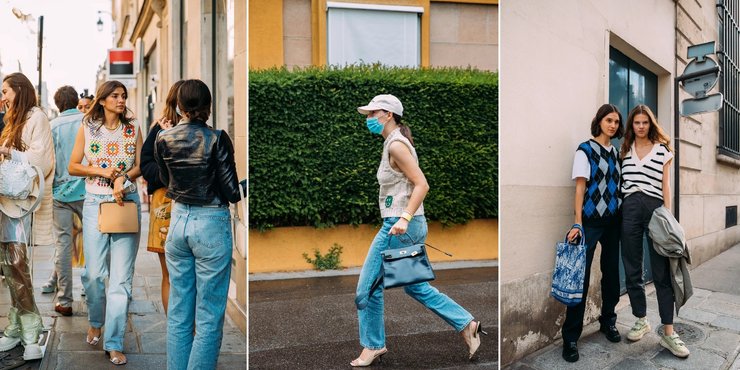 Тренд осени, вязаные жилетки