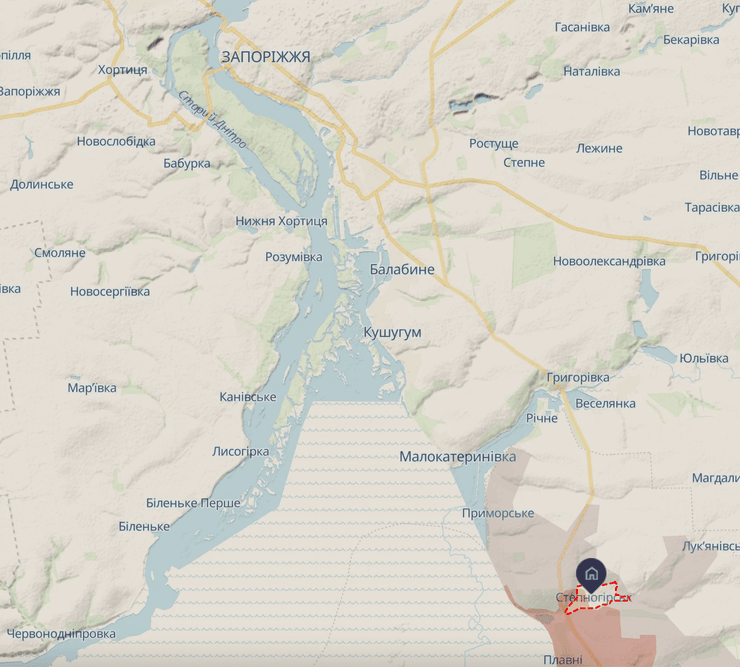 ЗС РФ наступають на Степногірськ заради плацдарму для вогню по Запоріжжю