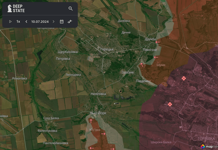 Карта боевых действий