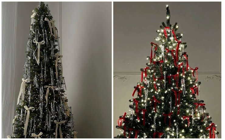 тренды новогодних елок на год Зеленой Деревянной Змеи, Как украсить новогоднюю елку, елка, новогодняя елка, как украсить елку в 2025 году