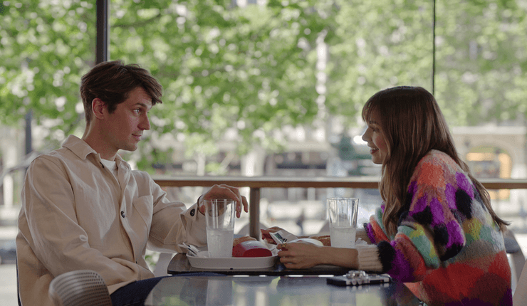 Лукас Браво и Лили Коллинз