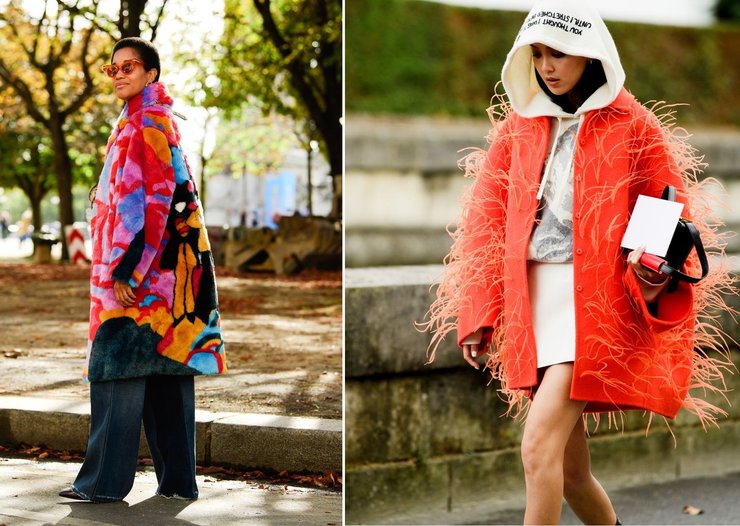 женские тренды, мода, зима 2019, зима 2020, пальто, юбки, верхняя одежда, оверсайз 