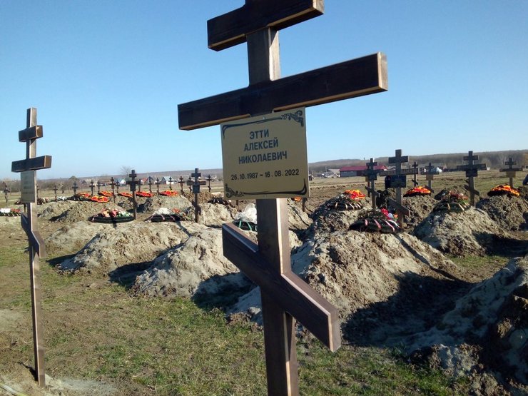 Кладбище ЧВК "Вагнер" в России