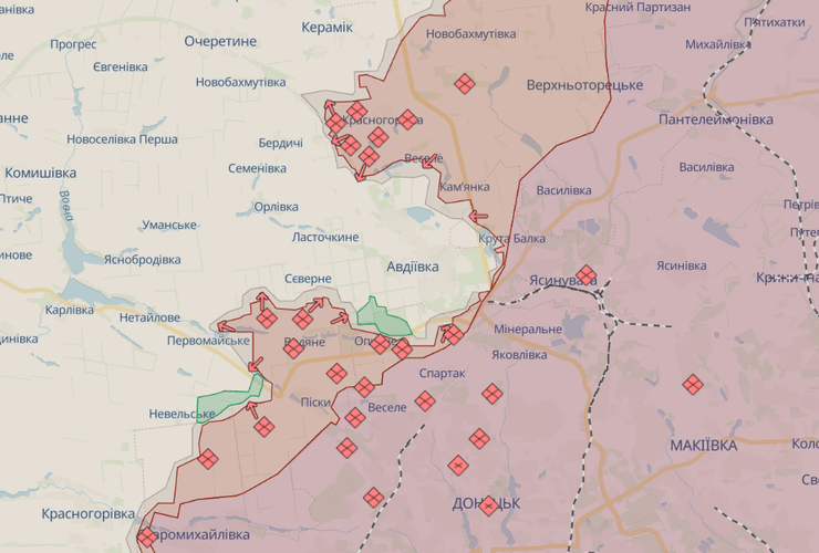 Россияне продолжают наступать и стремятся окружить Авдеевку