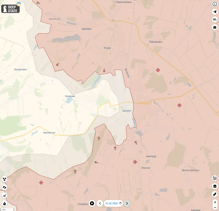 оборона бахмута