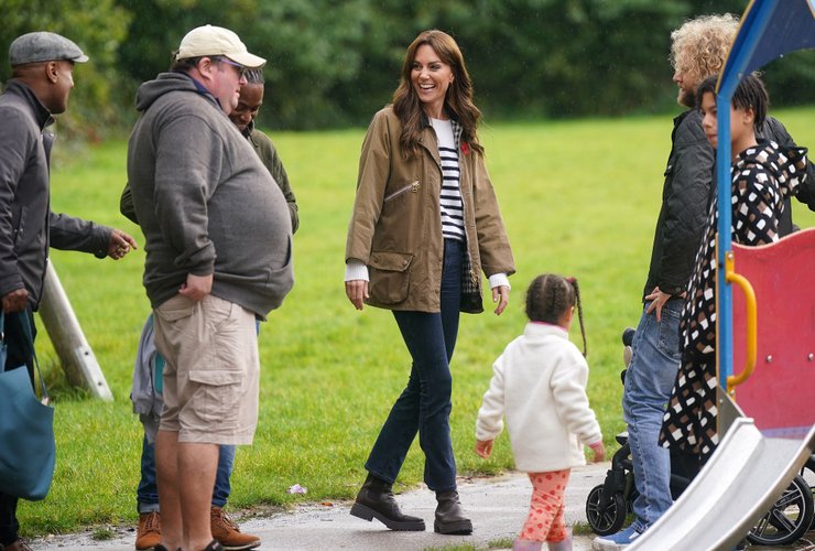 Кейт Миддлтон, прогулка, дети, папы