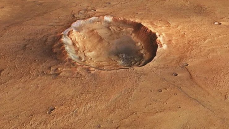 кратер метелик Марс
