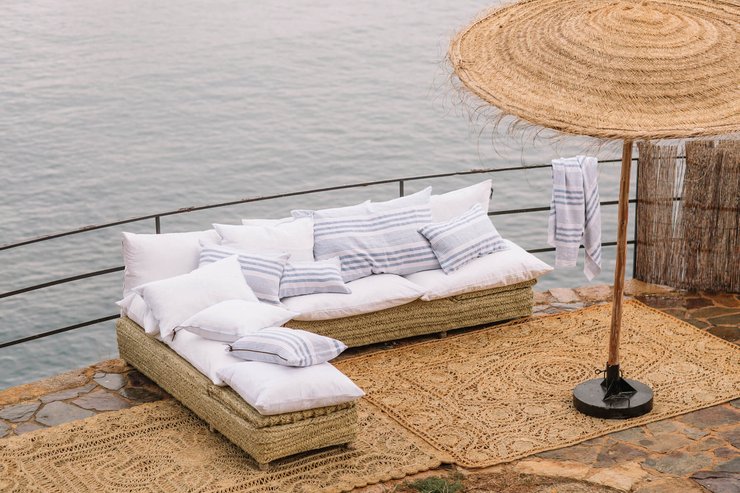 плетеная мебель, дизайн интерьера, дизайн участка