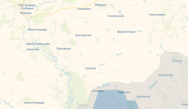 коренево, рыльск, расстояние коренево рыльск, курская область