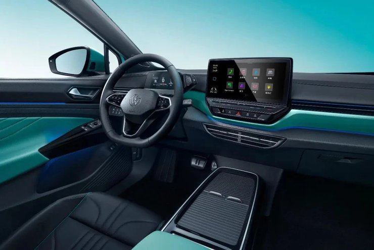 салон Volkswagen ID.4, новый Volkswagen ID.4, Volkswagen ID.4 X, электромобиль Volkswagen, электромобиль Volkswagen
