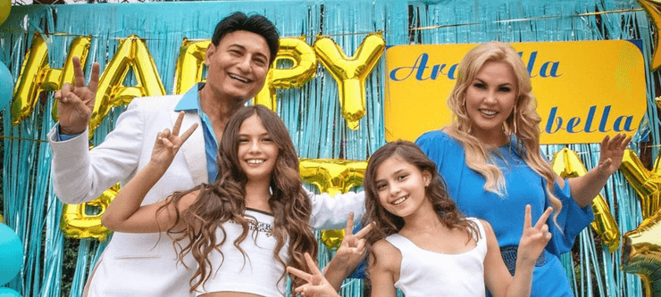 Камалия и Мохаммад Захур с дочерьми