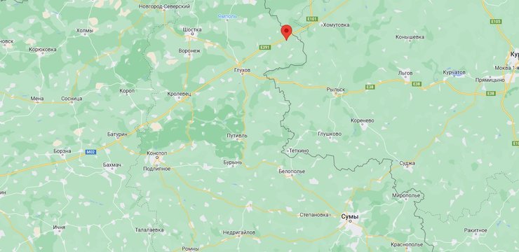 На Сіверському напрямку противник продовжує посилену охорону ділянки українсько-російського кордону й обстріл як позицій ЗСУ, так і цивільної інфраструктури, зокрема в районі населених пунктів Бачівськ і Вовківка в Сумській області