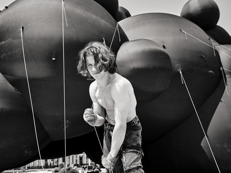 черное облако, инсталляция, Burning Man