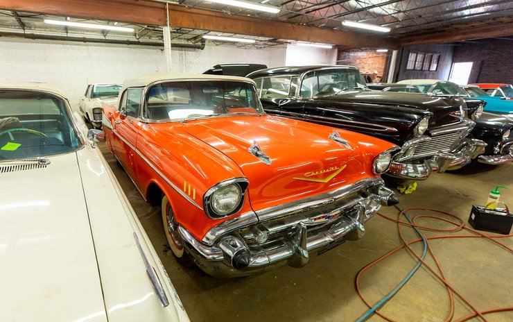 Коллекция ретро-авто, ретро-автомобили, Ford Thunderbird, капсулы времени, Chevrolet Bel Air, Chevrolet Corvette