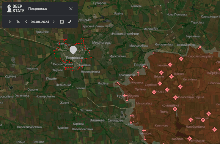 Карта боевых действий