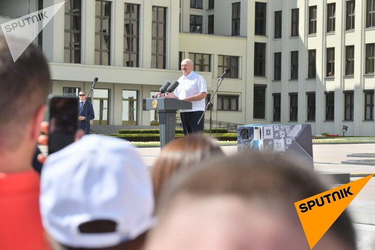 Минск, митинг Лукашенко
