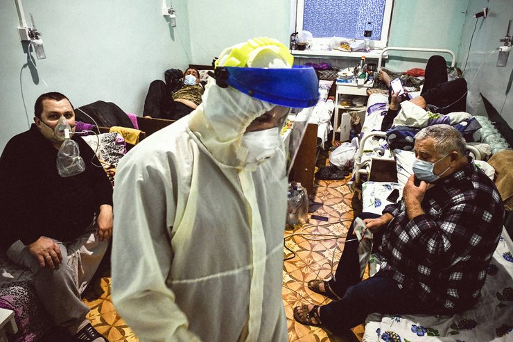 палата с больными ковидом, фото, коронавирус, здравоохранение, Украина