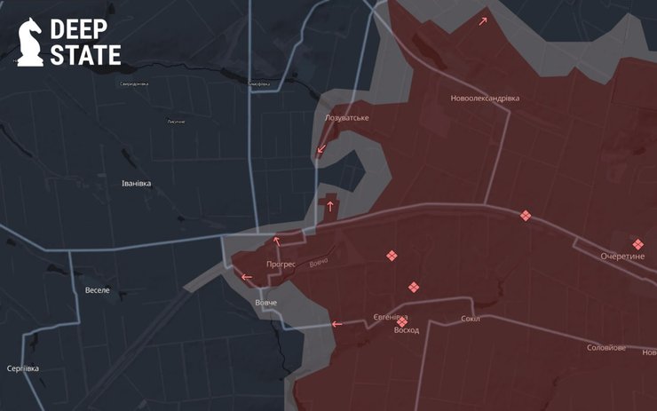 Прогресс, война, Украина, карта, фото