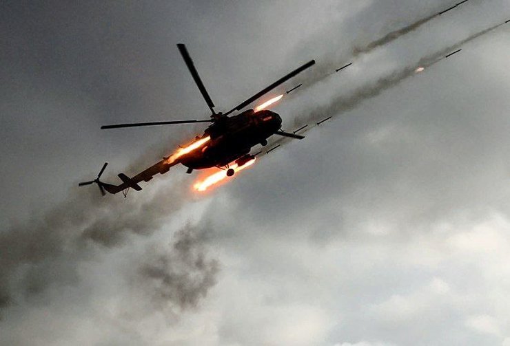 вертоліт, бойовий пуск, пуск вертоліт