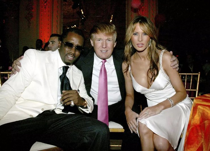 P Diddy, Дональд Трамп і Мелані Трамп