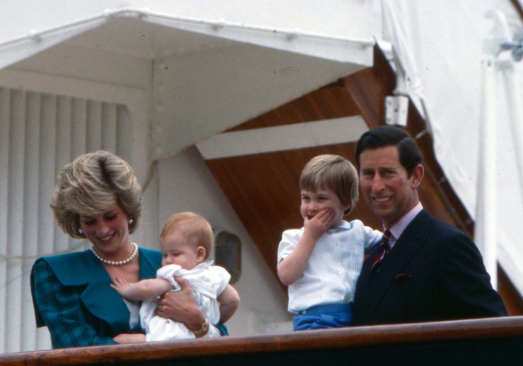 принцесса диана, принц чарльз, принц уильям, принц гарри