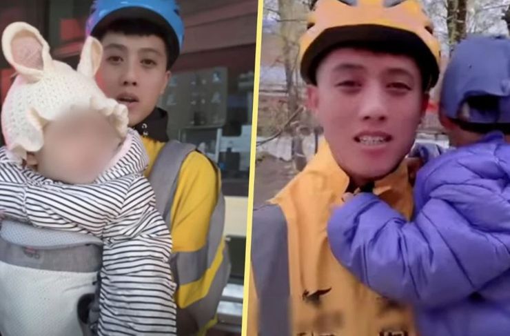 Мужчина возил маленькую дочь с собой на работу, чтобы вызвать сочувствие у людей, как он на этом зарабатывал