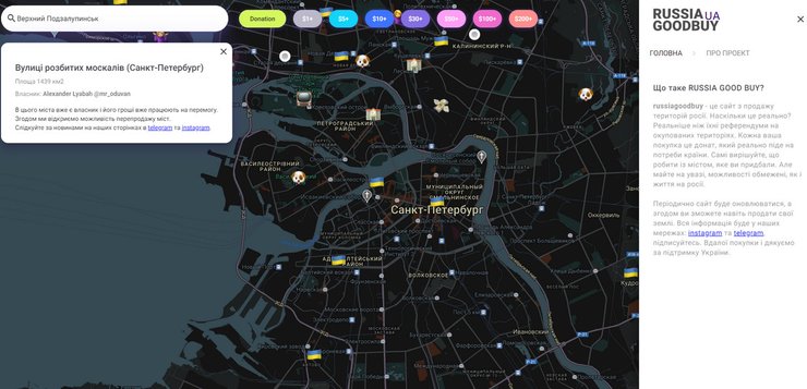 russiagoodbuy, рашагудбай, карта, купити росію
