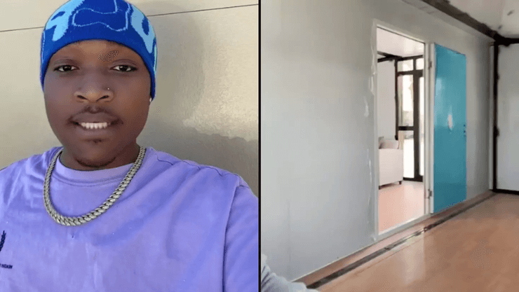 Блогер купил дом на Amazon, складной дом, звезда соцсетей, жилье с Amazon, необычный дом, низкие потолки, жилье в аренду