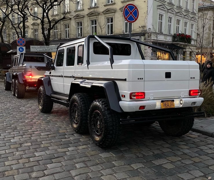 Mercedes G-Class 6X6, шестиколесный Гелендваген, Mercedes G-Class