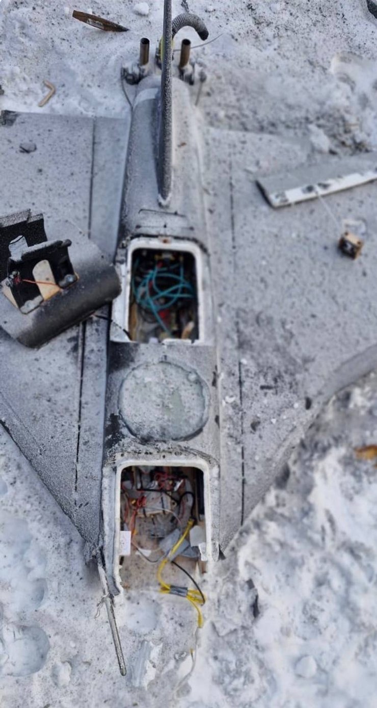 Фото уламків БпЛА "Гербера", 3 лютого