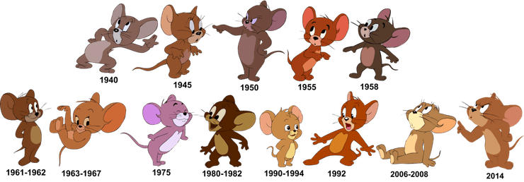 Як змінювався вигляд Джеррі...