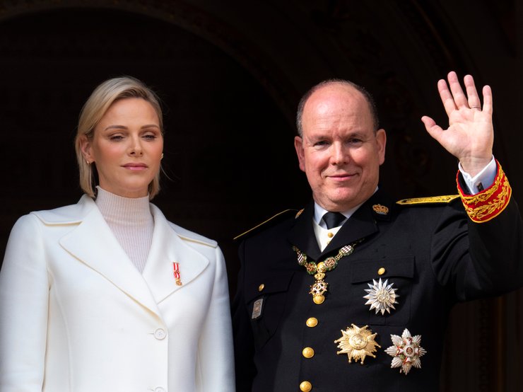 Князь Альбер II и княгиня Шарлен