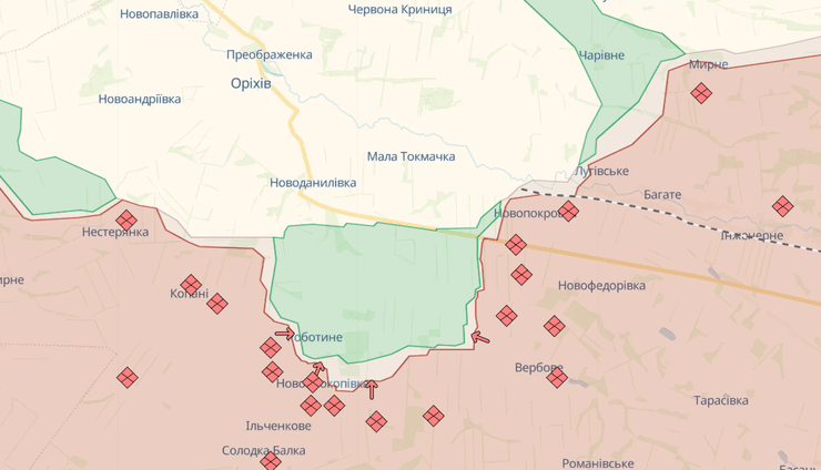 Ситуация на Запорожском направлении