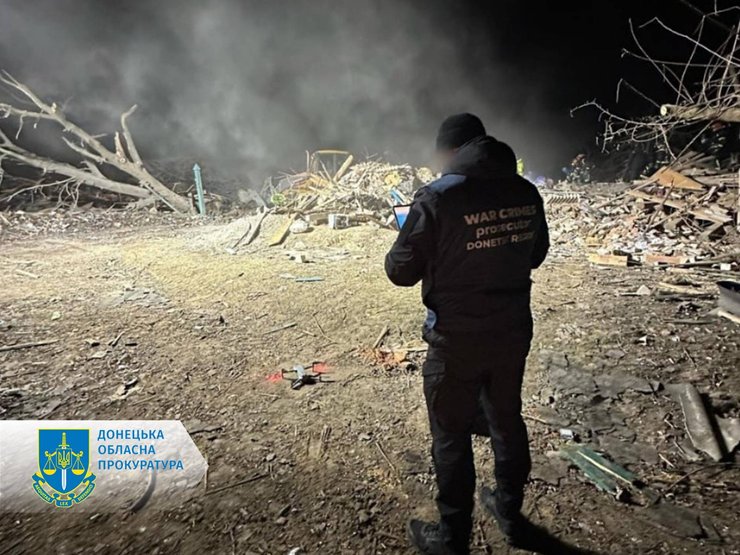 Последствия обстрела в Краматорске