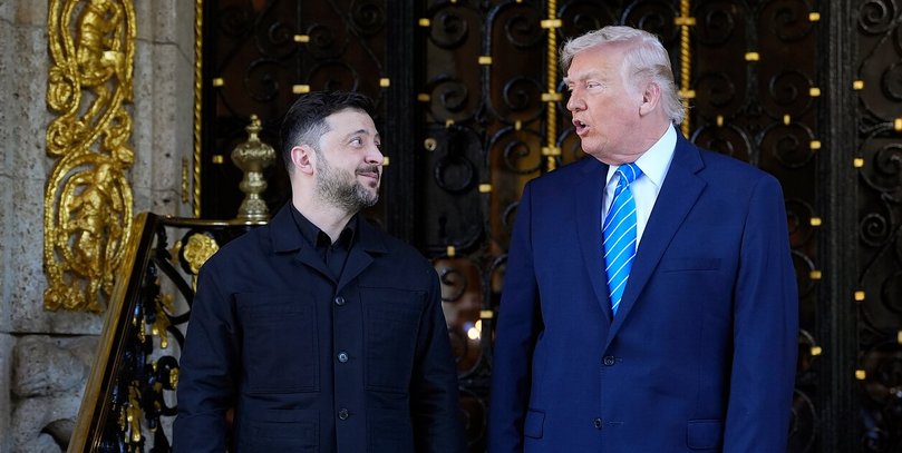 Встреча Зеленского и Трампа: в Мар-а-Лаго стартовали переговоры президентов Украины и США