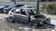 Водитель хотел спасти авто: в Украине на СТО заехал горящий BMW (видео)