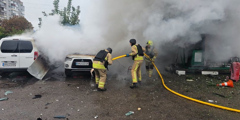 РФ вдруге за ранок вдарила по АЗС на Житомирщині: що відомо (фото)